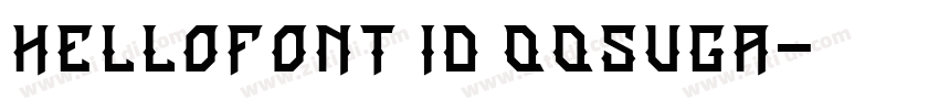 HelloFont ID QQSuga字体转换